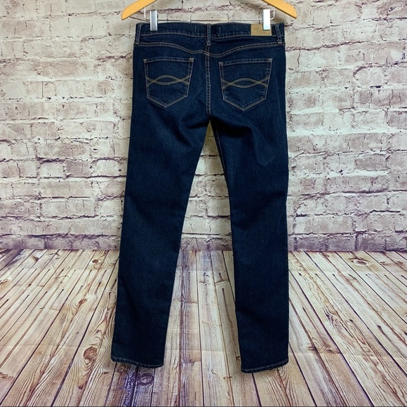 Abercrombie & Fitch Erin Stretch Dark Wash Straight Leg Jeans - Picture 5 of 9